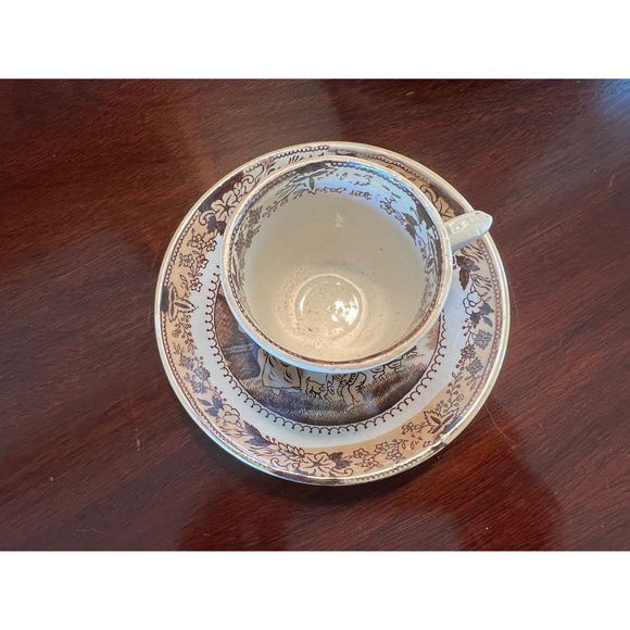 Antique Petrus Regout Maastricht Holland Timor Chinoiserie Teacup and Saucer - Picture 5 of 11